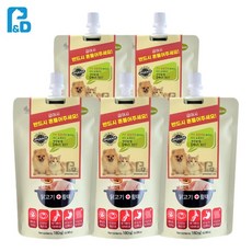 닭고기 황태육수 고양이음료 보양간식 5p 건강 촉촉함 추천 냥이 습식 별식, 180ml, 5개