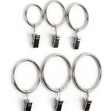 윤킴몰 10P 집게 실버 커튼집게링45mm, 4 x 50mm