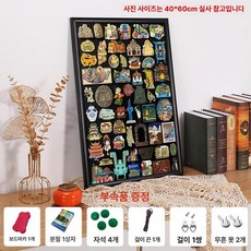 브랜드없음 마그네틱 자석 칠판 보드판 카페 우드 벽걸이, 특대형 50 x 60cm 블랙