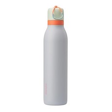Owala FreeSip 트위스트 단열 스테인리스 스틸 물병 스포츠 및 여행용 빨대 포함 BPA 프리 709.8ml24온스 데님 180447, 비치 하우스