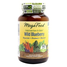 MegaFood 野生藍莓錠, 90顆, 1罐