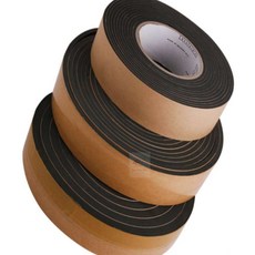 블랙 스펀지테이프 25mm 문풍지 완충 문콕방지 전기설비 창문차단, 두께10mm
