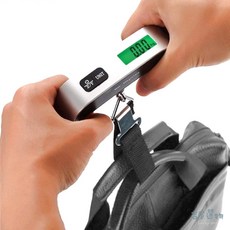 便攜式行李秤，高精度測重器，多單位轉換液晶顯示，旅行必備, 1個, 行李秤