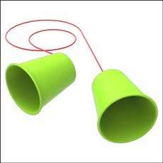 창작용 종이컵 전화기(5인용)