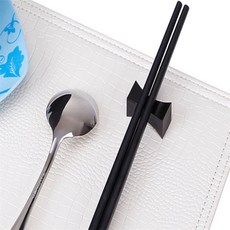 하루하루 심플블랙수저받침대 젓가락거치대