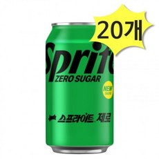 제로 스프라이트 추천 355ml x 20개 탄산음료 캔음료 hon*1179lT