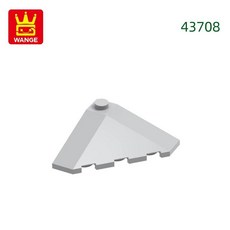 웨지 경사 빌딩 블록 코너 브릭 선물 개로트, 3. 70.Light Bluish Gray, 1개