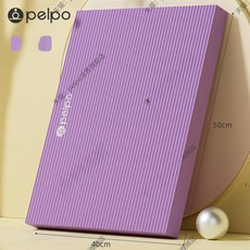 밸런스 매트 코어 트레이닝 요가 폼 무릎 보호 쿠션 두꺼운 운동용, 딥퍼플 50 x40cm, 40mm