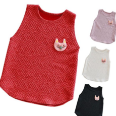 아동잠옷 쟈가드 누빔 수면조끼 (BWD)