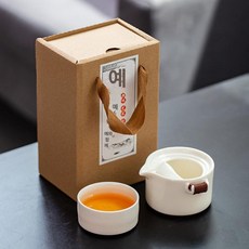 다기 1인 차선 이쁜 말차 휴대용 결혼선물, 1주전자 1잔 친환경박스, 1개