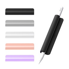 스냅케이스 터치펜 S펜 애플펜슬 호환 홀더 수납 실리콘 접착식 펜홀더, 블랙, 1개