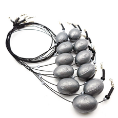 마리수 구멍봉돌채비 원투채비 구멍추 유동추 낚시추 자작채비 묶음추 원투봉돌, 11개, 플랑크톤