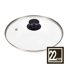 다용도 강화유리 냄비뚜껑 유리뚜껑 프라이팬덮개 후라이팬뚜껑 다양한구성, 1개, 22cm