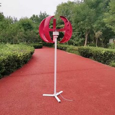 소형 풍력발전기 가정용 발전기 저소음, 홍등 팬 본체 500W + 컨트롤러 12V/24V, 1개