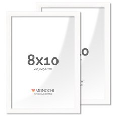 모노치 PVC 프레임 홈 인테리어 액자 8x10, 2개, 스노우