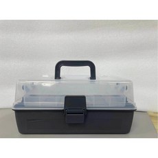 미니카 부품상자 플라스틱 탈부착 부품상자3호 부품박스 공구 조각 이동식 3호 가방 레드, 블랙