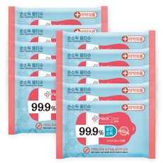 소확행몰 헬케어 프리미엄 소독용 물티슈 (손소독티슈 당일발송) 손세정제, 10개, 10개입