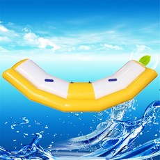 에어바운스 수상 시소 회전의자 물놀이장 워터파크, 노란색 흰색 두꺼운 시소 2m, 1개
