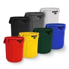 러버메이드 벤티드 브루트컨테이너 75L, 검정, 1개