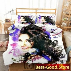 인쇄 셀레나 침구 이불 커버 침대 베개 킹 퀸 트윈 사이즈 성인, 7. 3