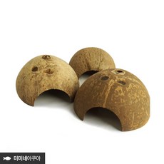 미미네아쿠아 천연 코코넛 은신처 소 (10cm 내외) - 물고기 파충류 소동물, 1개