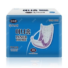 이너홈 실속형 일자 소변용 요실금 패드 성인용 기저귀 300매 (30매X10팩), FREE(onesize), 30매입, 10개