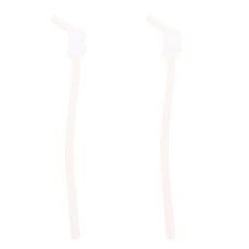 里和 lilfant 韓國製 碰碰狐 鯊魚家族 304不鏽鋼 學習筷 叉子 湯匙 餐盤 兒童餐具組, 1個, 矽膠吸管2入(吸管水壺專用), 黃色, 矽膠吸管