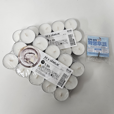 이케아 미니향초 30개입 + 모다미 혁명후크, 323g, 2개, 바닐라향