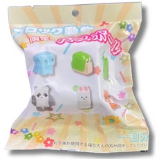 KBLS 積木動物造型沐浴玩具組 寶寶洗澡玩具 可愛動物積木 兒童洗澡玩具, 3029方形動物(獨家款)方形澡球, 1個