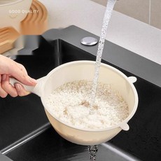 밥풀 안붙는 실리콘 밥주걱 쌀 씻는 주걱, 1. 크림 화이트 S