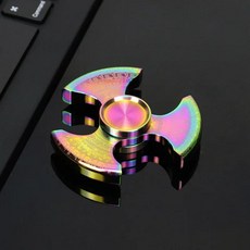 피젯 스피너 빛나는 스트레스 해소 스피닝 방지 자이로스코프 감압, 2. Rainbow, 1개