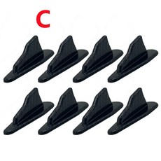 컨버터블 쿠페 샤크핀 루프 스포일러, 10. C-carbon-8pcs, 기본