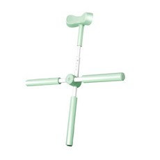 요가 스틱 32인치 홈짐용 스탠딩 트레이닝 균형 감각 향상 댄스 피트니스 크로스 스트레칭 허리 유연성 증진, 녹색, 금속 플라스틱
