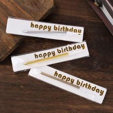 生日蠟燭 鉛筆造型 蛋糕裝飾 金色 香檳色 銀色, 1個, 1000支,金色