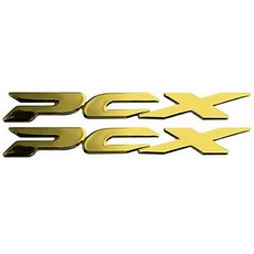 CULT 오토바이 혼다 PCX 엠블럼 스티커, 1세트, A3.PCX 엠블럼 골드