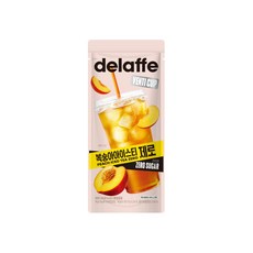 delaffe 복숭아아이스티 제로, 10개, 500ml