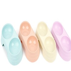 라포픽 2구 애완용 그릇 반려견밥그릇, 블루