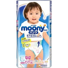 팬츠 빅 사이즈무니맨 소녀 에어 피트 (12 ~ 17kg) 38 장, 빅 사이즈 (38장)