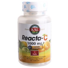 Kal Reacta-C 維他命C補充錠 1000mg, 60顆, 1罐