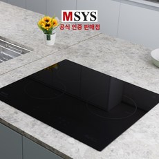 [전국설치] 한샘 MSYS 인덕션 3구 CTB-MS513YD (타공 560x480), 빌트인, 블랙
