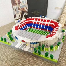 가정용 실내 축구테마 블록 소품 조립식 놀이 경기장구성 인테리어 제품 장식 축구 경기장 세트, 1.캄 노우