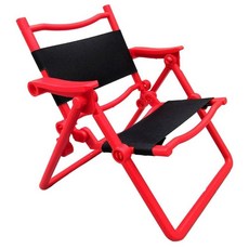 해외 SSbeauty M 16 인형의 집 의자 스케일 가구 접이식 모델 햇빛 라운저 다이닝 룸 장식 소품블랙 미국매장정품+ 1724227, .0001.레드.