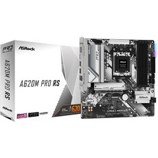 ASRock A620M 프로 RS 소켓 AM5 마이크로-ATX 마더보드 AMD 라이젠 900080007000 시리즈 DDR5 7200+OC 6+2+1 전원 단계 듀얼 M.2 USB