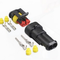 자동차 배선 방수 커넥터 조립형 전기 연결 단자 케이블 접속 부품, 1개