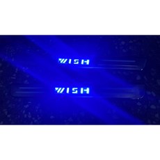 【車王汽車精品百貨】豐田 Toyota Wish 迎賓踏板 冷光 防刮板 LED 門檻條 2代 2.5代
