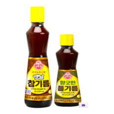 오뚜기_옛날참기름320ml 1개+ 향긋한들기름160ml 1개 +그레잇물티슈(10매), 1개, 320ml