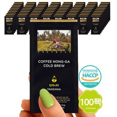 (대용량) 커피농가 더치커피 탄자니아 콜드브루, 40ml, 1개입, 100개