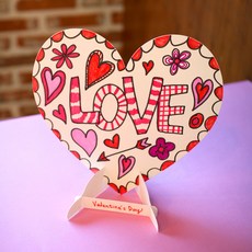 하트모양 액자 발렌타인데이 미술 수업용 DIY 하트 프레임, 찐또레또 350g