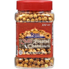 Rani 로스트 차나 껍질이 없는 (병아리콩) 플레인 맛(피부 없음) 400g(14온스) PET 병 ~ 천연 | 비건 | 방부제 없음 | 코셔 | 글루텐 친화적 | 인도 원산지, 칠리, 400g
