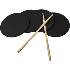 XCEL 드럼 뮤트 패드 스네어 베이스 일렉트릭 키트 심벌 및 하이햇용 소음 저감 폼 실런서 조용한 연습에 이상적 미끄럼 방지 손쉬운 자름 가능 12인치 13인치 14인치 16, 4 드럼 패드 + 2 드럼 스틱